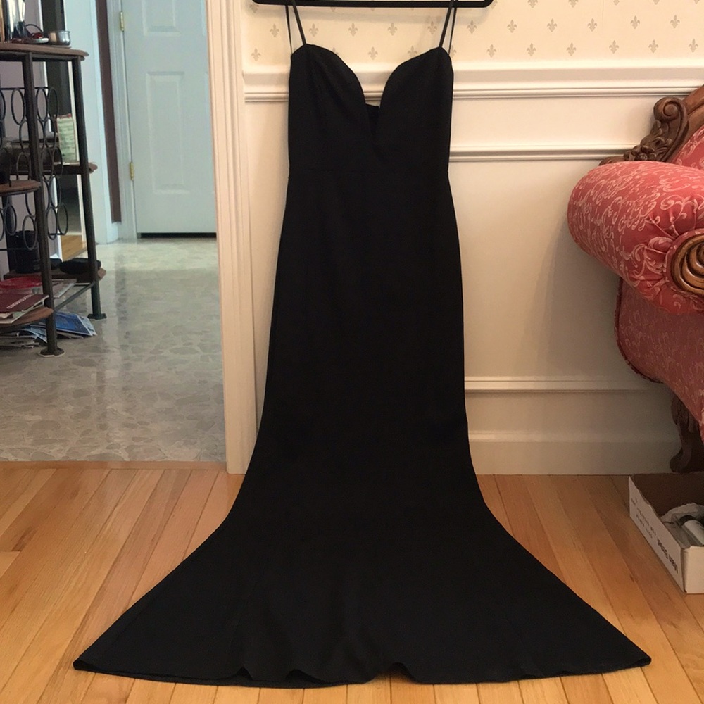 Windsor long black formal dress